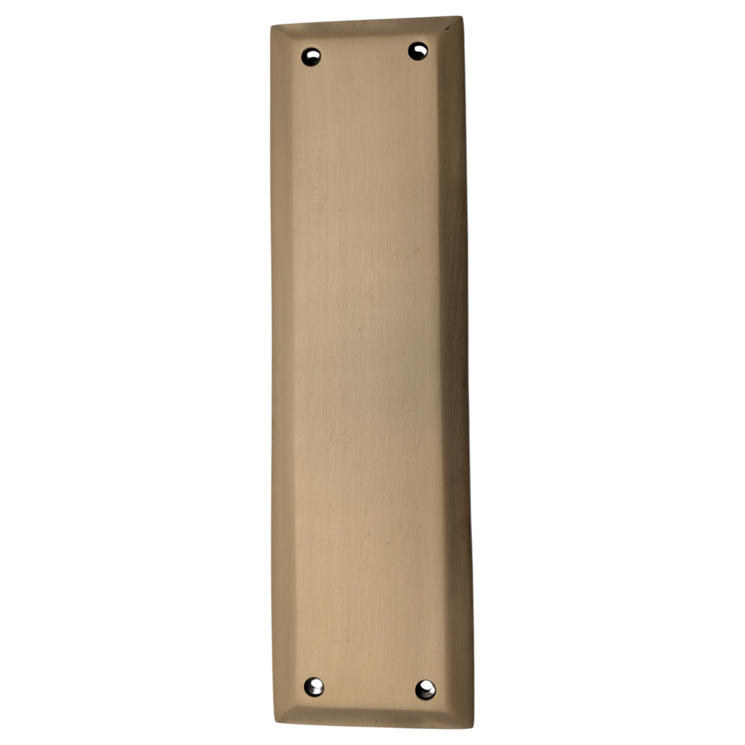 10 Inch Quaker Style Push Plate (Antique Brass Finish)