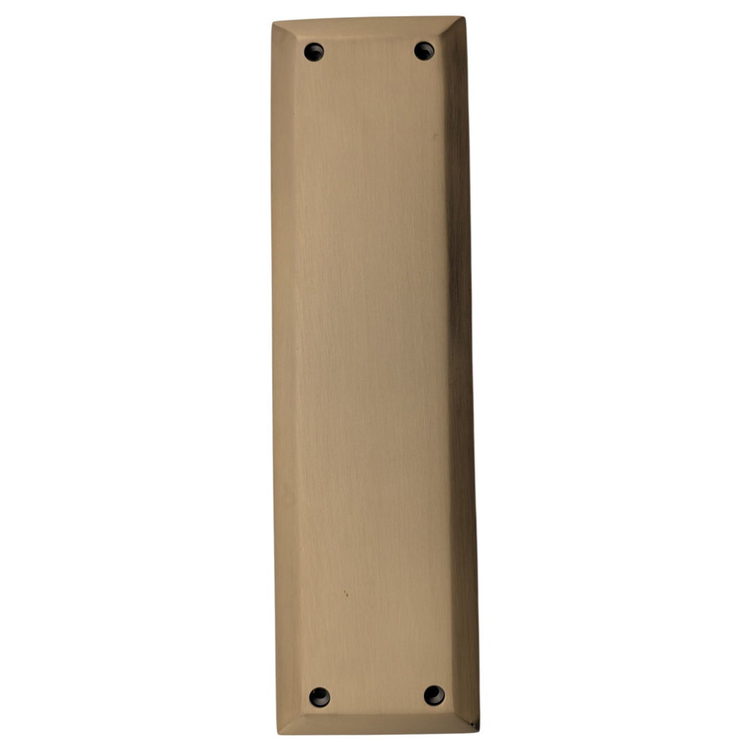 10 Inch Quaker Style Push Plate (Antique Brass Finish)