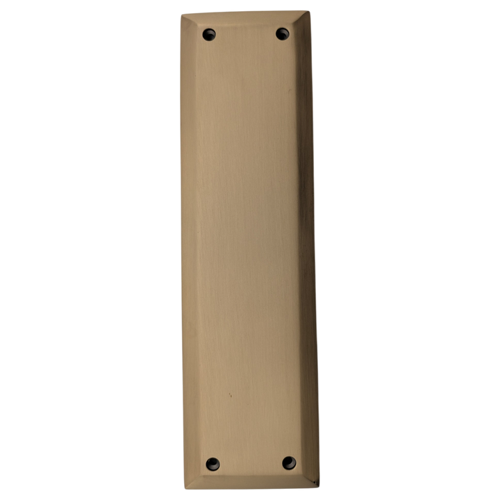 10 Inch Quaker Style Push Plate (Antique Brass Finish)