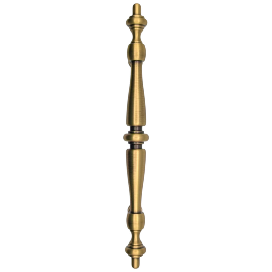 9 1/2 Inch Overall (5 3/4 Inch C-C) Solid Brass Classic Pull Georgian Roped (Several Finishes Available)