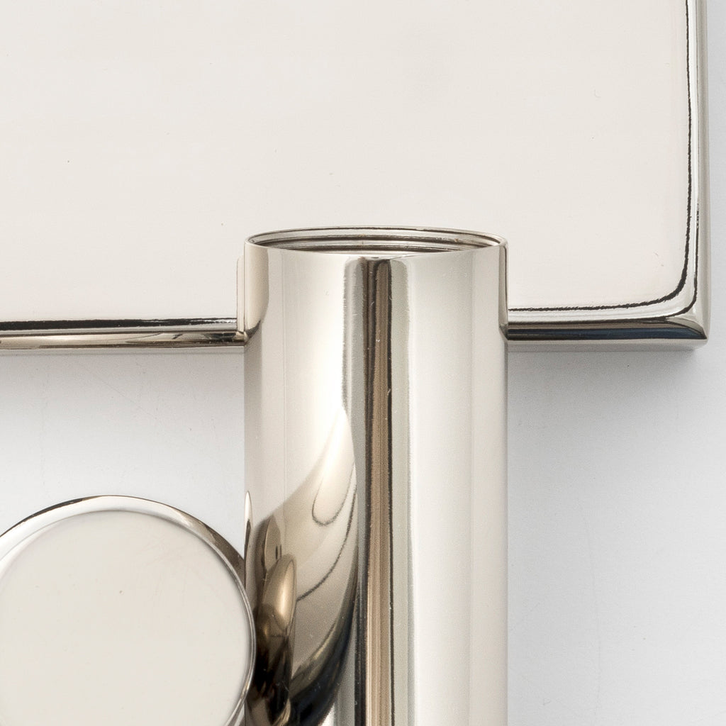 ##Antique Hardware## Baxter 1 Light Polished Nickel Sconce