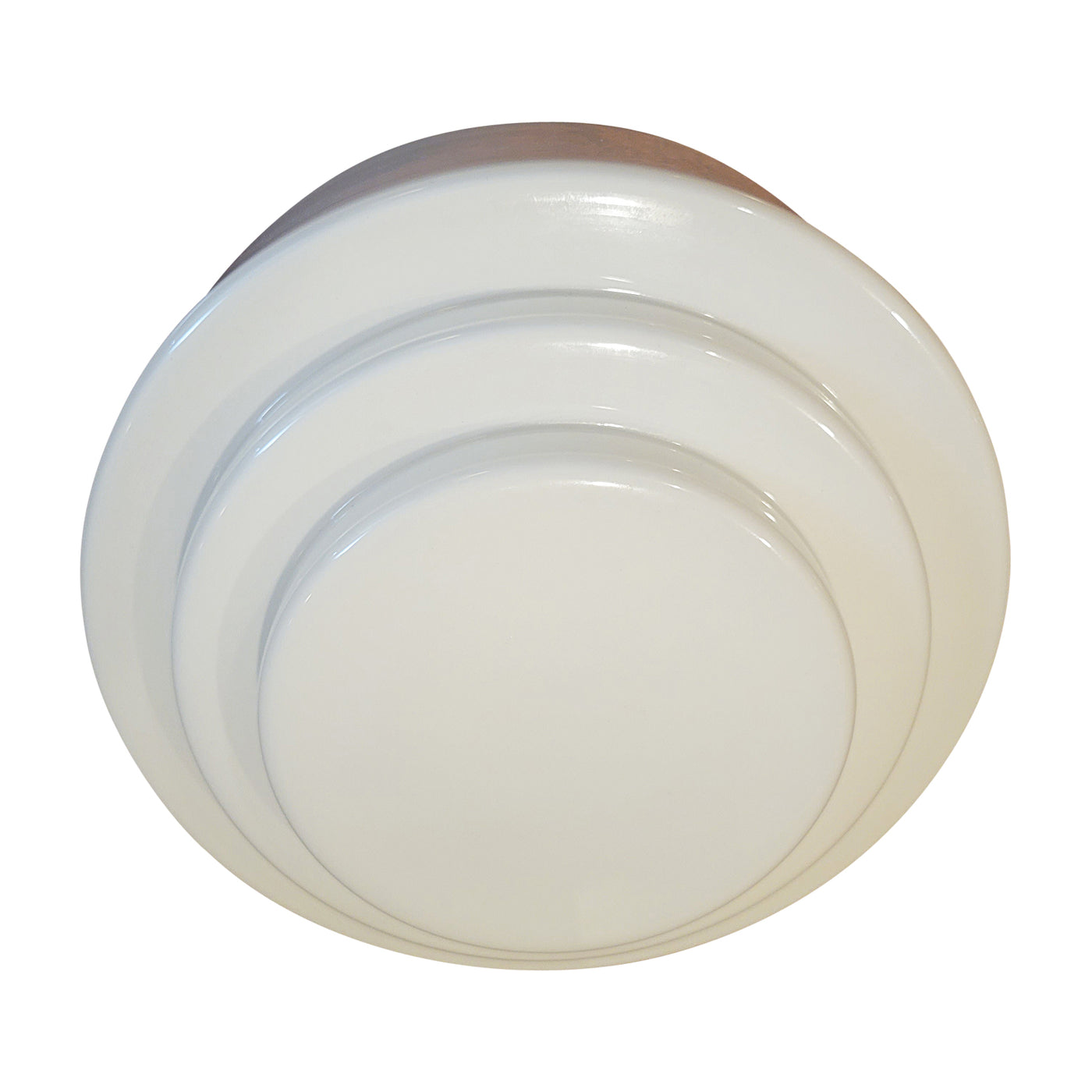 10 Inch Mid-Century Modern Milk Glass Light Shade (4 1/4 Inch Fitter)