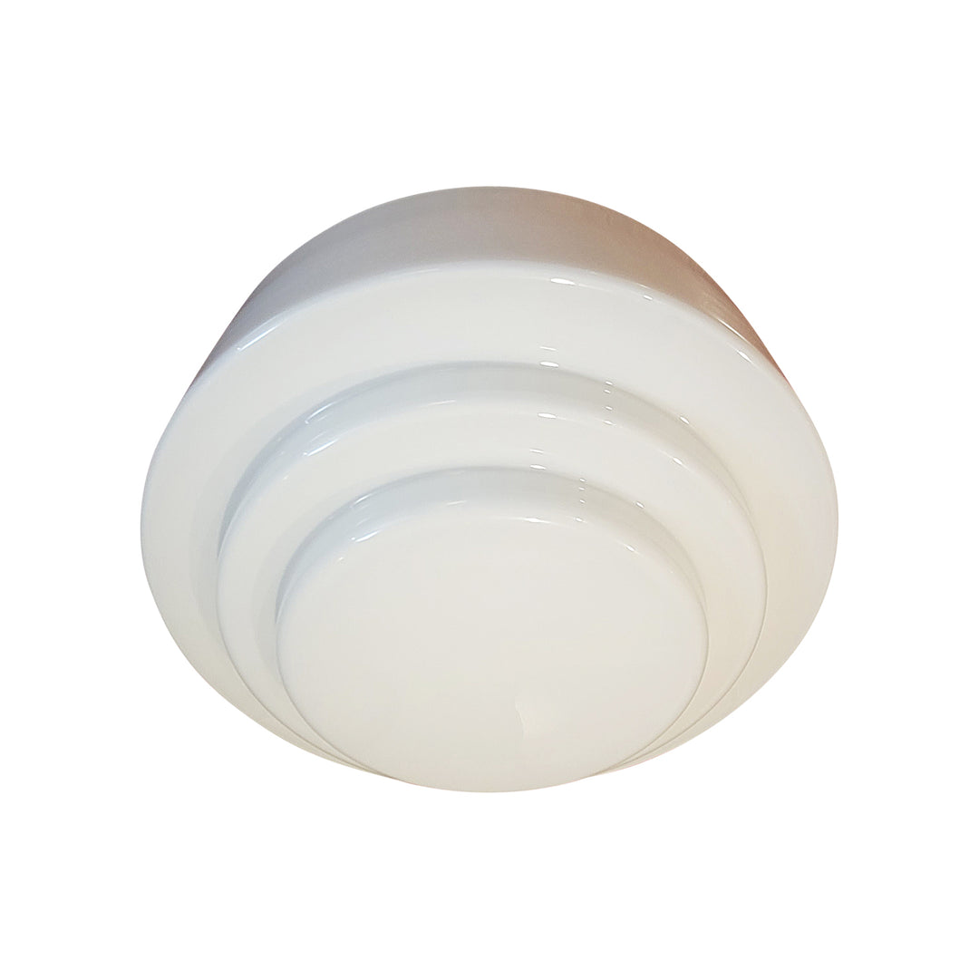 Antique Hardware 12 Inch Mid-Century Modern Milk Glass Light Shade (6 Inch Fitter) GLASS SHADE