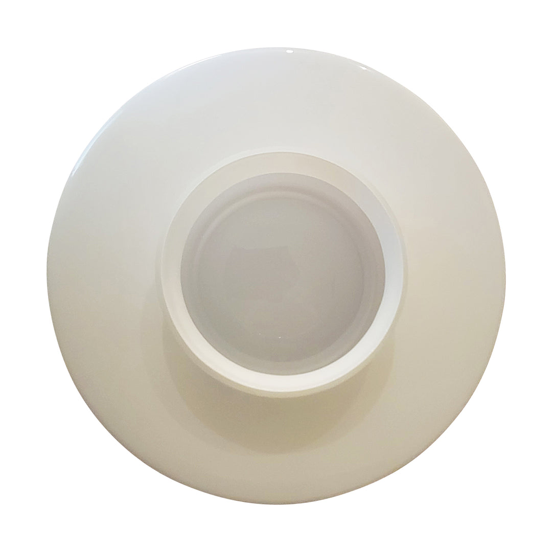 Antique Hardware 12 Inch Mid-Century Modern Milk Glass Light Shade (6 Inch Fitter) GLASS SHADE