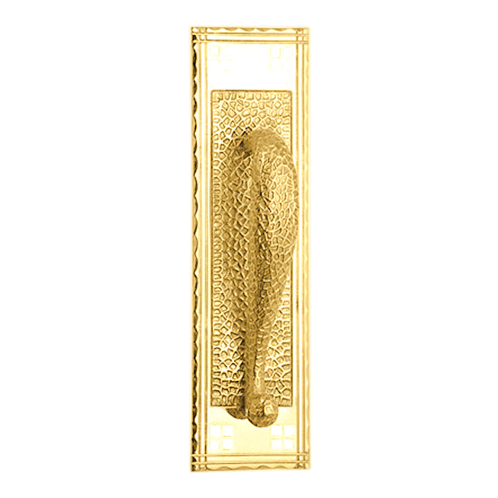 12 Inch Arts & Crafts Style Door Pull & Plate (Several Finishes Available)