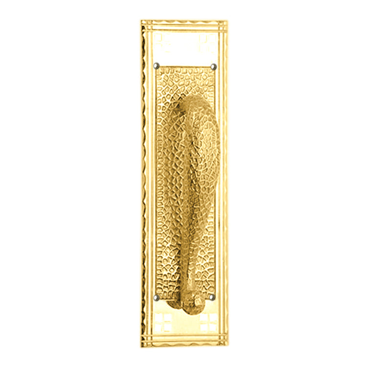 12 Inch Arts & Crafts Style Door Pull & Plate (Several Finishes Available)