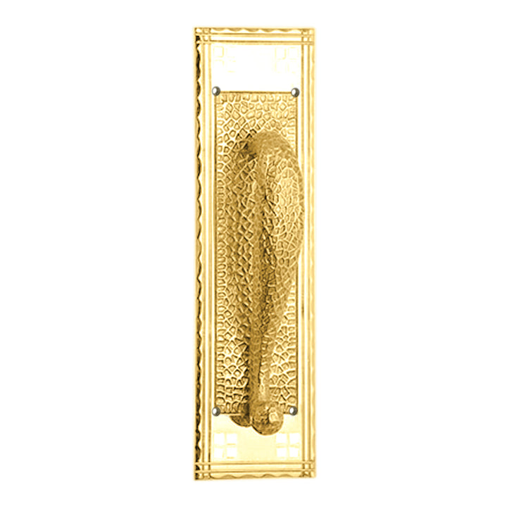12 Inch Arts & Crafts Style Door Pull & Plate (Several Finishes Available)