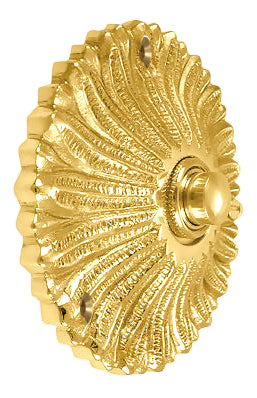 Solid Brass Antique Flower Doorbell Push