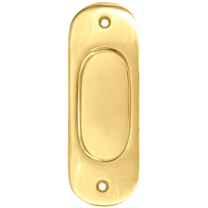 5 Inch Traditional Oval Pocket Door Pull (Several Finishes Available)