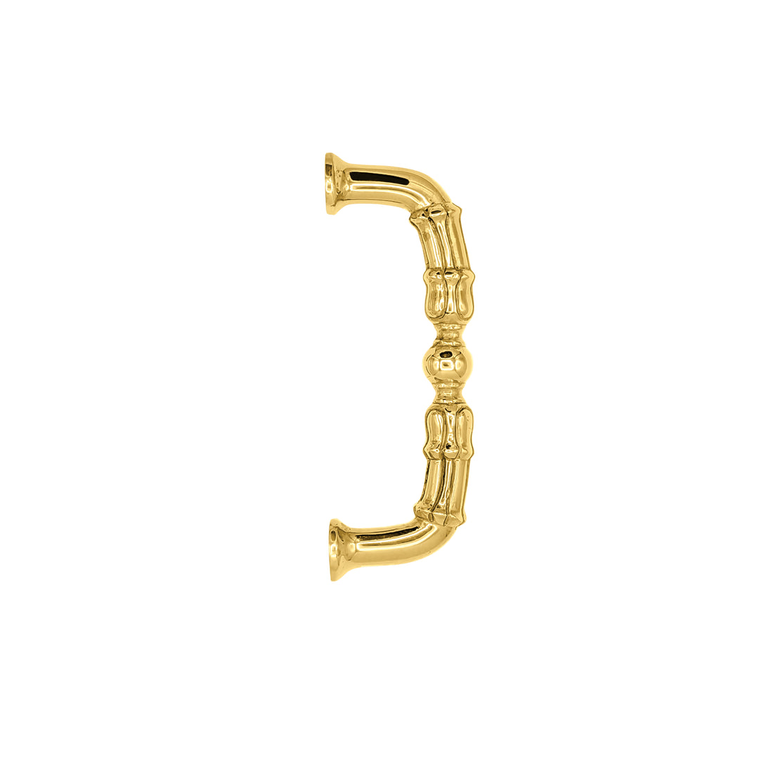 5 Inch Overall (4 1/3 Inch c-c)  Solid Brass Victorian Style Pull (Several Finishes Available)