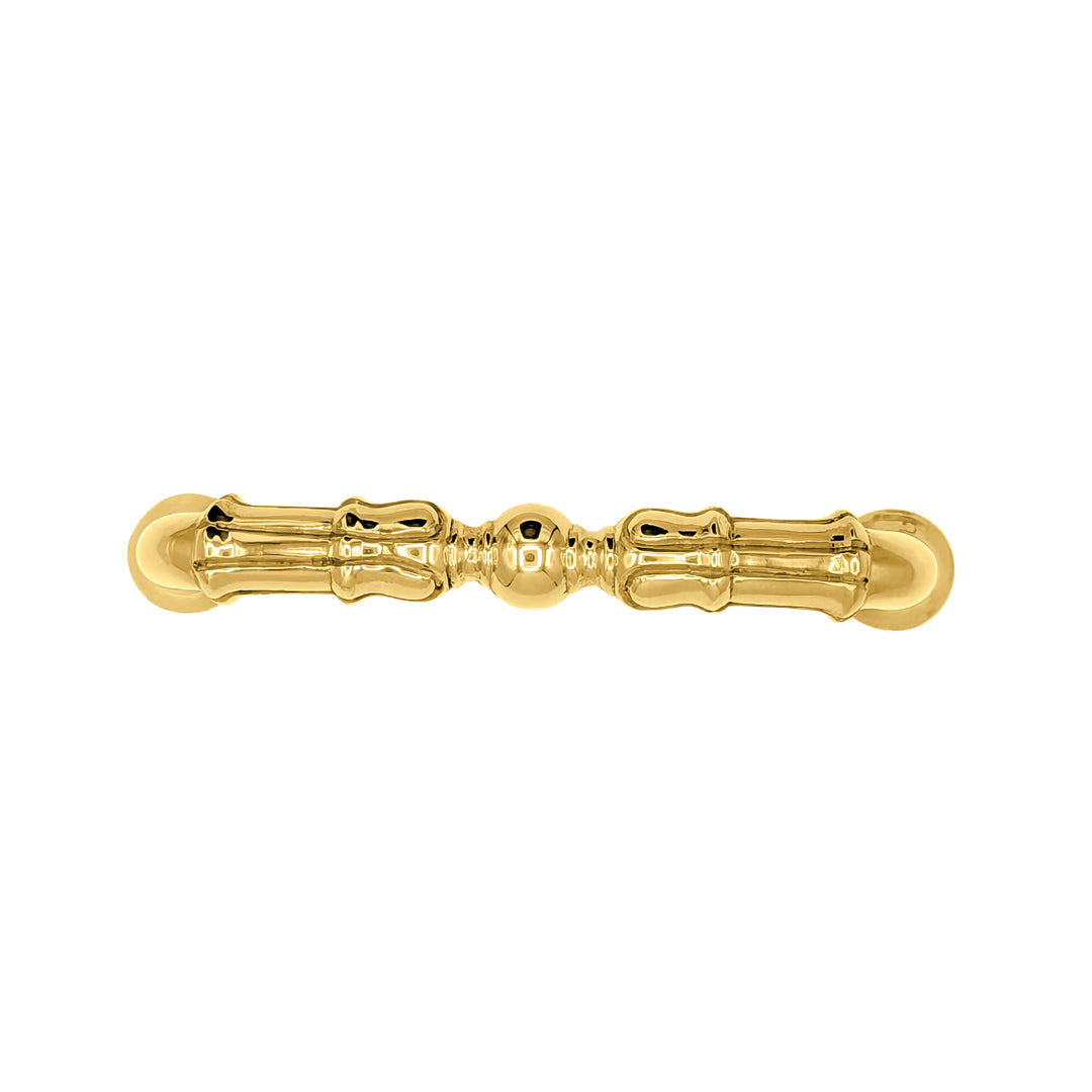 5 Inch Overall (4 1/3 Inch c-c)  Solid Brass Victorian Style Pull (Several Finishes Available)