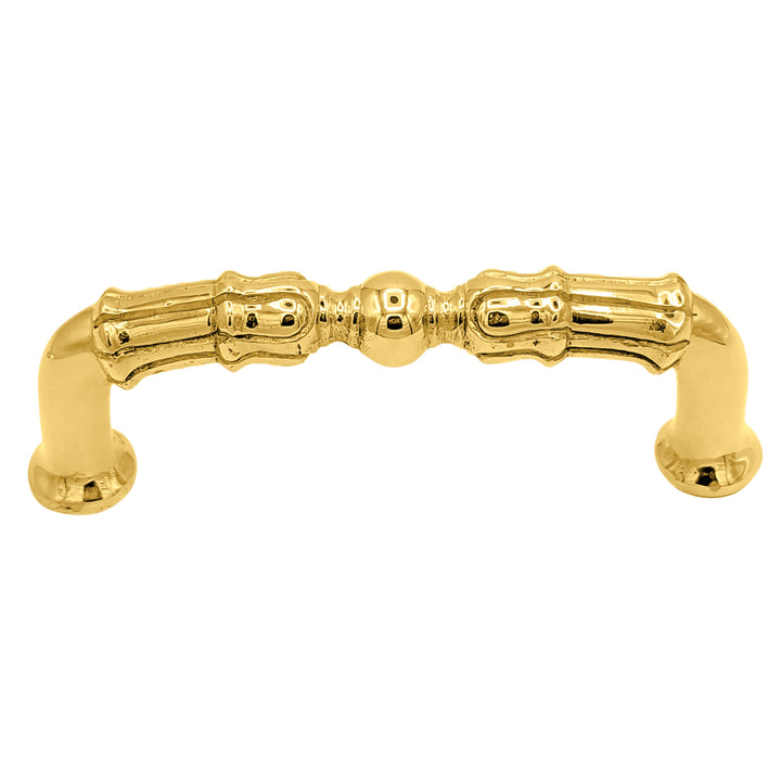 5 Inch Overall (4 1/3 Inch c-c)  Solid Brass Victorian Style Pull (Several Finishes Available)