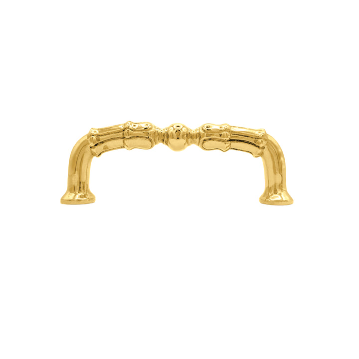 5 Inch Overall (4 1/3 Inch c-c)  Solid Brass Victorian Style Pull (Several Finishes Available)
