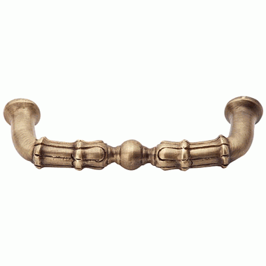 Antique Hardware 5 Inch Overall (4 1/3 Inch c-c)  Solid Brass Victorian Style Pull CABINET PULL