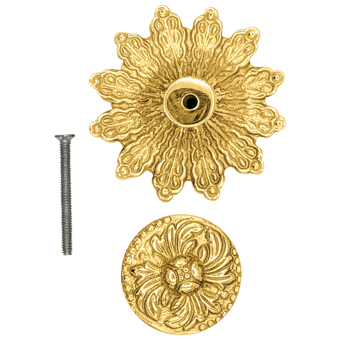 Antique Hardware 2 5/8 Inch Rococo Cabinet & Furniture Knob with