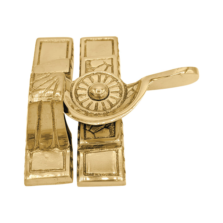 Solid Brass Art Deco Style Window Sash Lock