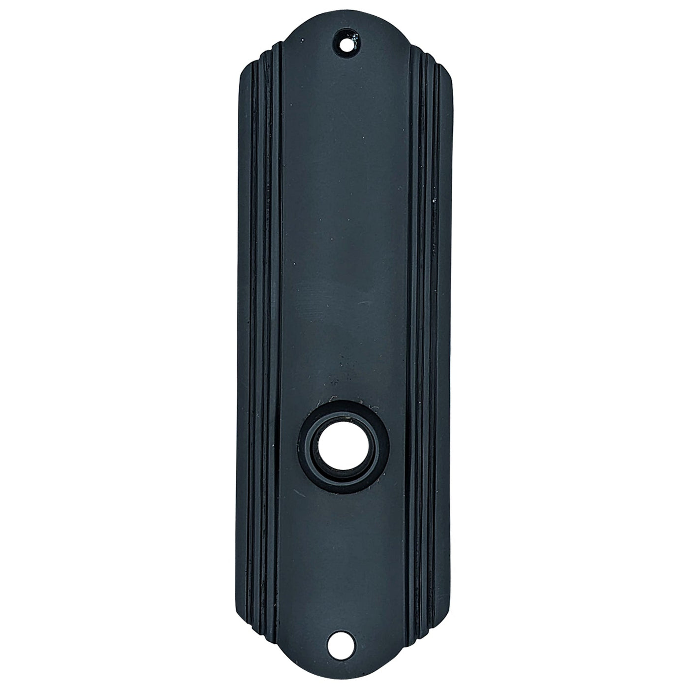 ##Antique Hardware## Open Box Sale Item 7 Inch Solid Brass Art Deco Door Back Plate (Oil Rubbed Bronze Finish)