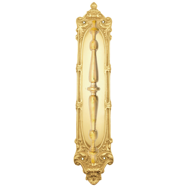 14 1/2 Inch Solid Brass Victorian Pull Plate