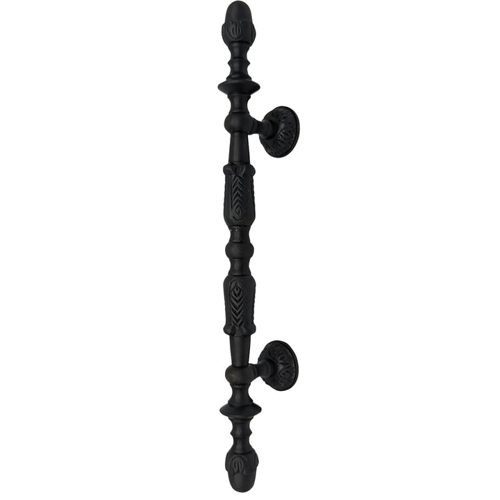 ##Antique Hardware## Open Box Sale Item 11 3/4 Inch (6 Inch C-C) Solid Brass French Empire Door Pull (Black Bronze Finish)