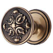 ##Antique Hardware## Traditional Rosette Door Knob Set with Romanesque Style Door Knobs (Several Finishes Available)