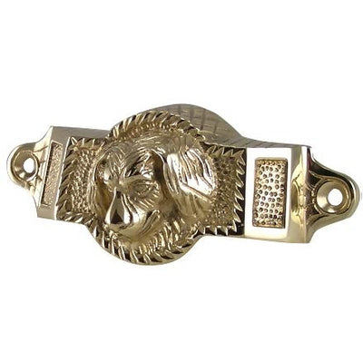 Antique Hardware 4 Inch Overall (3 1/2 Inch c-c) Solid Brass Golden Retriever Rectangular Cup Pull CUP PULL