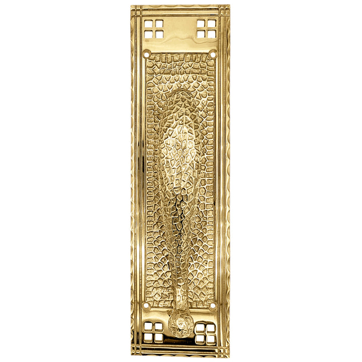 Antique Hardware 12 Inch Craftsman Style Door Pull & Plate ANTIQUE DOOR PULLS