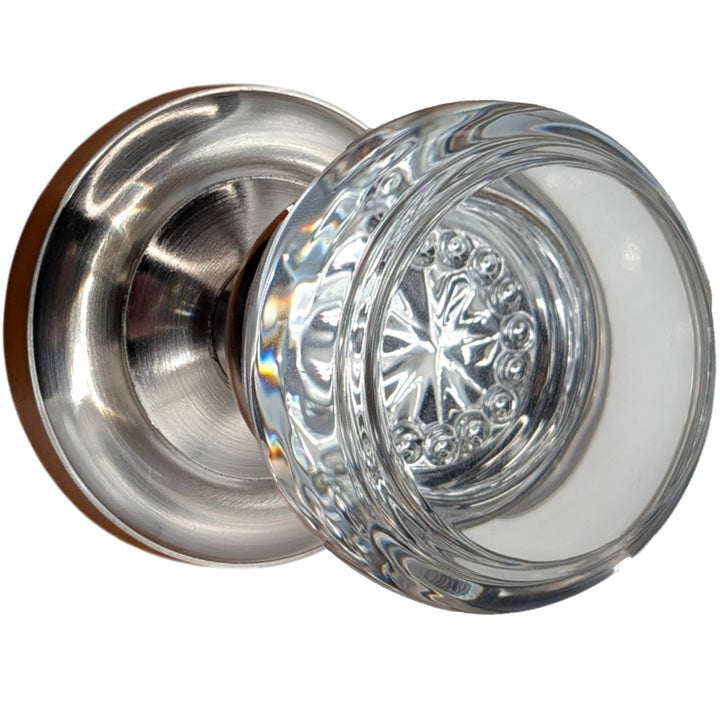 Magnifique® Classic Door Set with Round Crystal Knobs (Several Finishes Available)