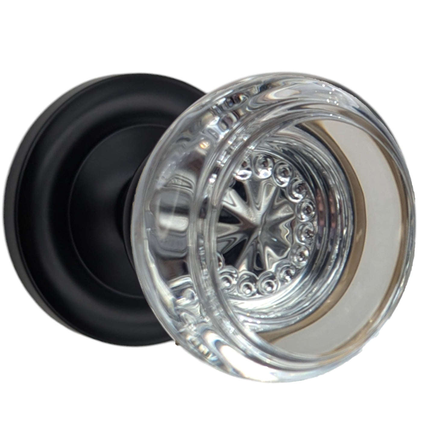 Magnifique™ Classic Door Set with Round Crystal Knobs (Several Finishes Available)