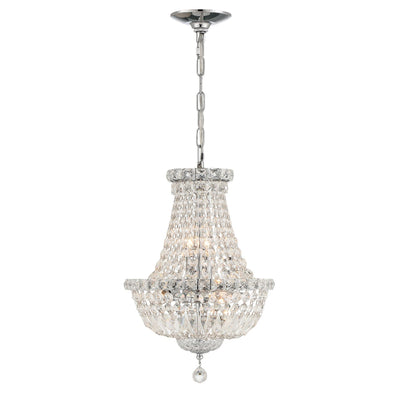 ##Antique Hardware## Roslyn 5 Light Polished Chrome Mini Chandelier