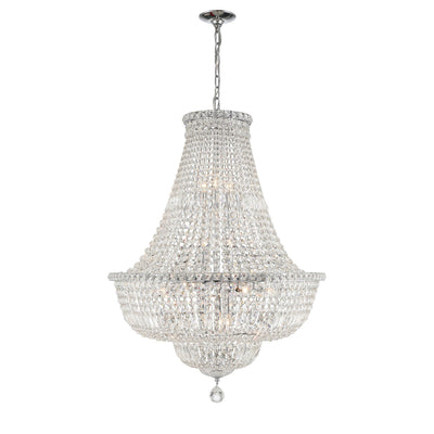 ##Antique Hardware## Roslyn 15 Light Polished Chrome Chandelier