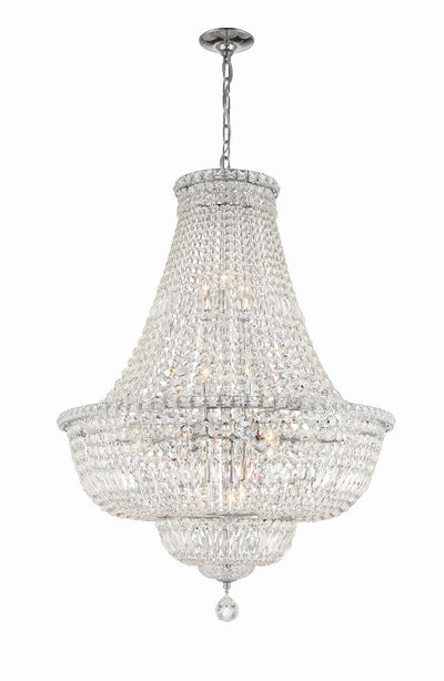 ##Antique Hardware## Roslyn 15 Light Polished Chrome Chandelier