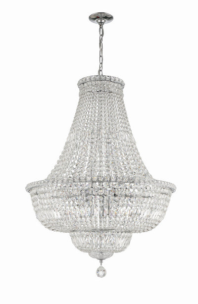 ##Antique Hardware## Roslyn 15 Light Polished Chrome Chandelier