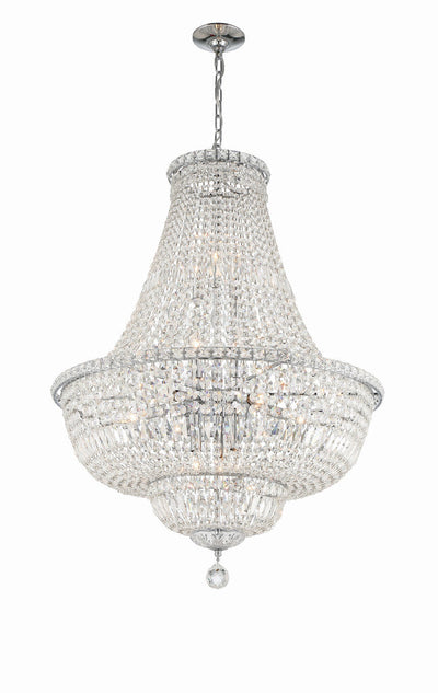 ##Antique Hardware## Roslyn 15 Light Polished Chrome Chandelier