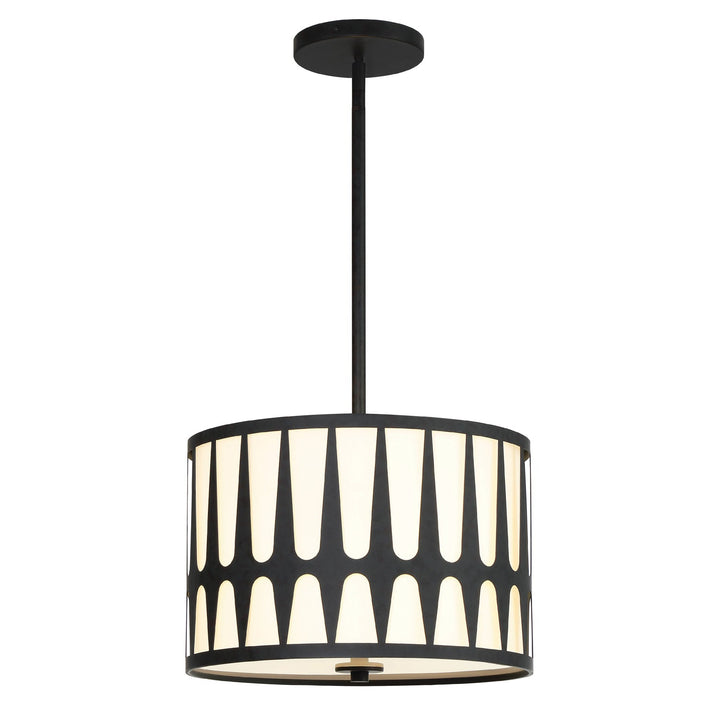 ##Antique Hardware## Royston 3 Light Black Mini Chandelier