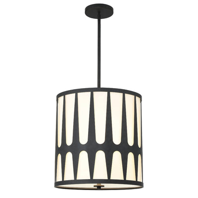 ##Antique Hardware## Royston 4 Light Black Mini Chandelier