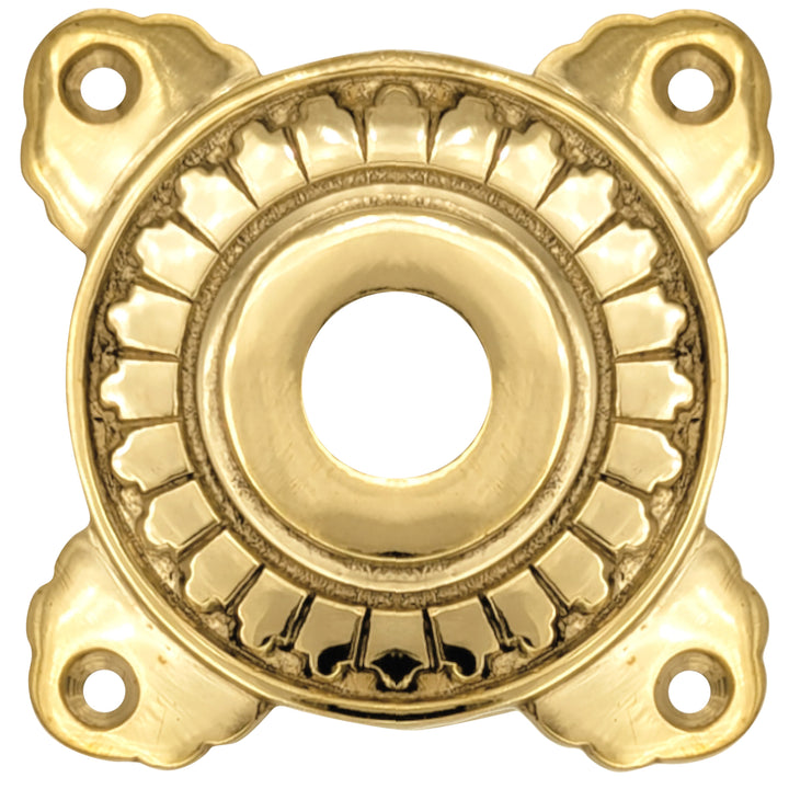 ##Antique Hardware## Art Deco Solid Brass Doorknob Rosette (Several Finishes Available)