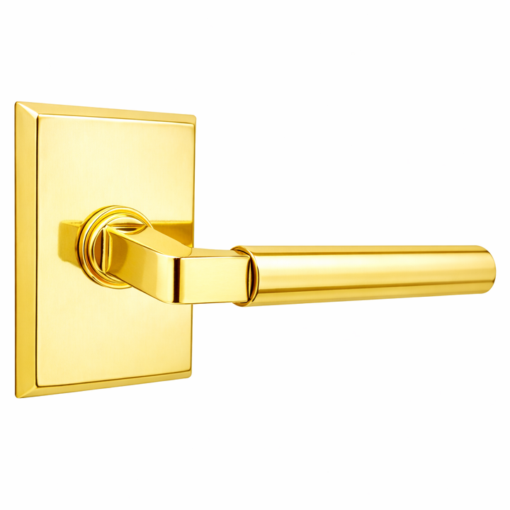 ##Antique Hardware## Magnifique® Rectangular Door Set with Modern Smooth Lever (Several Finishes Available)