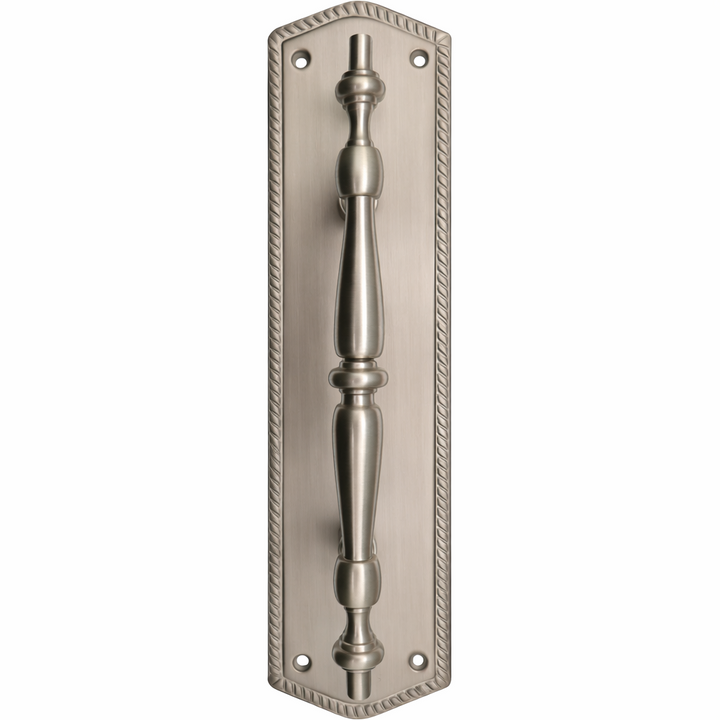 12 Inch Georgian Oval Roped Style Door Pull & Plate (Several Finishes Available)