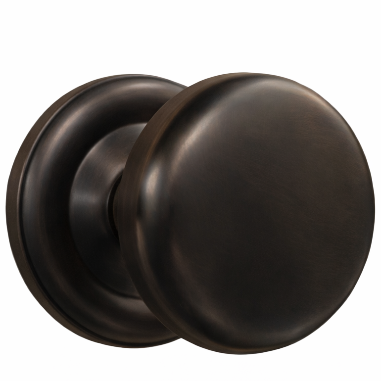 ##Antique Hardware## Magnifique® Classic Door Set with Brass Round Knobs (Several Finishes Available)