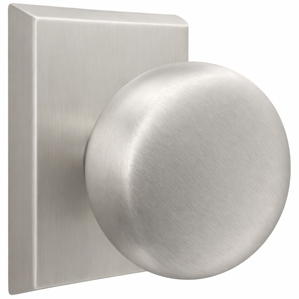 ##Antique Hardware## Magnifique® Rectangular Door Set with Brass Round Knobs (Several Finishes Available)