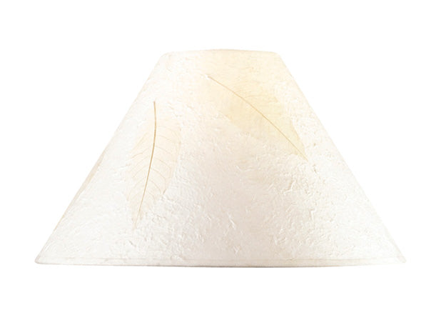 ##Antique Hardware## HARDBACK ROUND PAPER SHADE W/LEAF