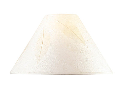 ##Antique Hardware## HARDBACK ROUND PAPER SHADE W/LEAF