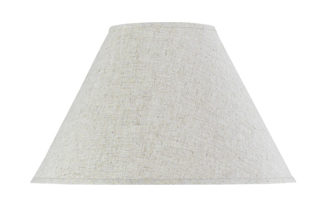 ##Antique Hardware## ROUND LINEN FABRIC SHADE