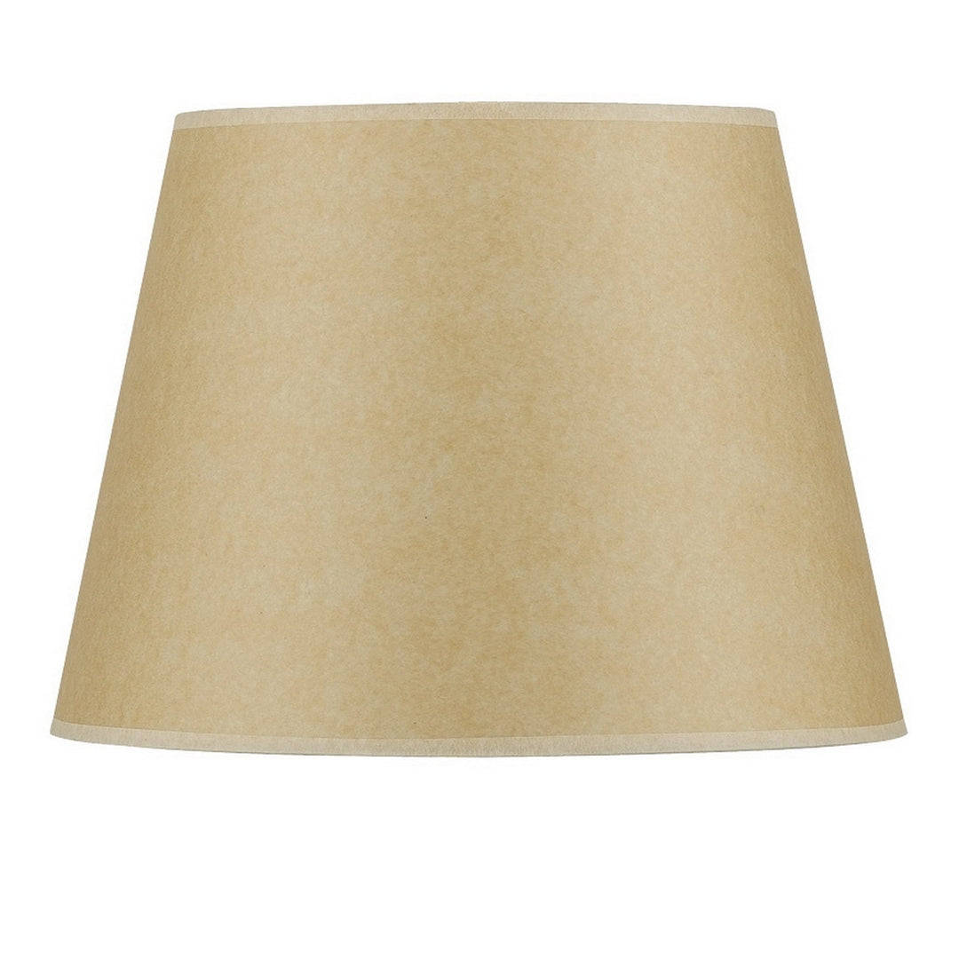 ##Antique Hardware## 9.5 Inch Tall Round Hardback Fabric Shade