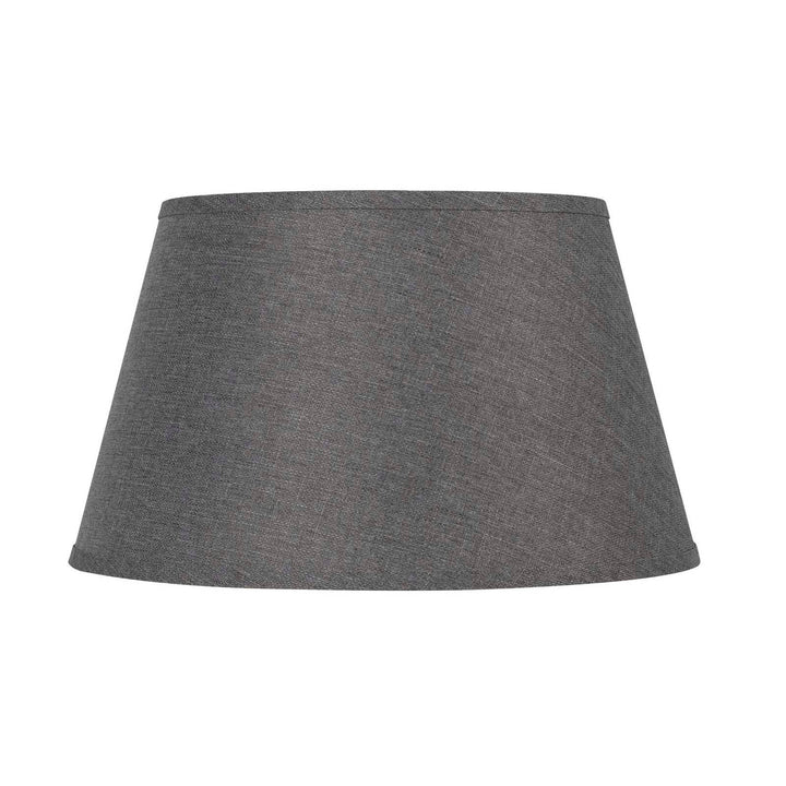 ##Antique Hardware## 12 Inch Tall Round Hardback Linen Shade