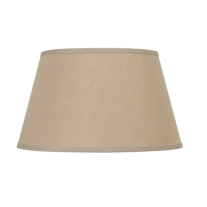 ##Antique Hardware## 13 Inch Tall Round Hardback Linen Shade