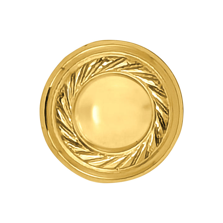 1 Inch Solid Brass Georgian Roped Round Cabinet & Furniture Knob