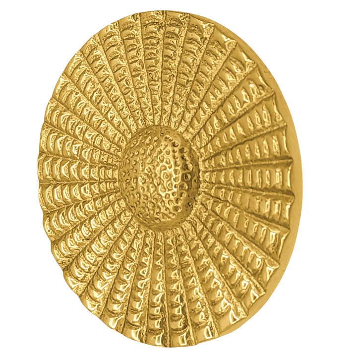 2 Inch Solid Brass Art Deco Style Round Cabinet & Furniture Knob (Several Finishes Available)