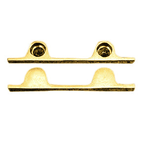 Pair Solid Brass Security Double Push Bar Bracket Ends