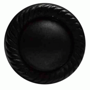 Antique Hardware 1 1/4 Inch Solid Brass Round Georgian Roped Cabinet & Furniture Knob CABINET KNOB